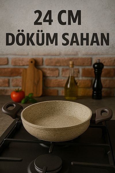 FİTHOME 24 cm Pilaf Cast Granite Non-Stick Pan