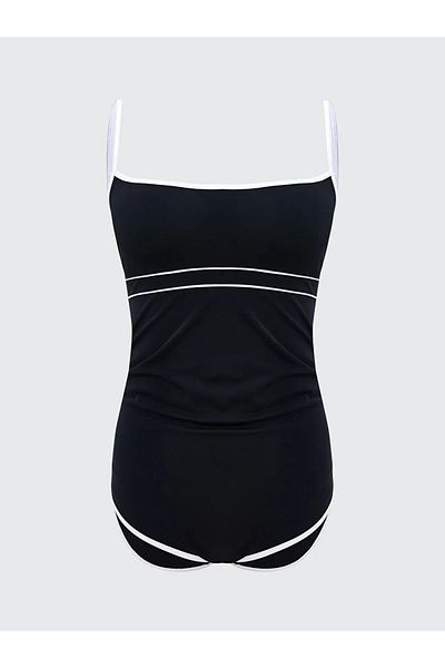 LC Waikiki Costum de baie pentru femei LCW DREAM cu dungi negre cu tampoane detașabile