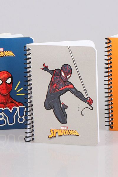 SPIDERMAN LICENSED SPIDERMAN STRIPED NOTEBOOK / BLOCKNOT 80 SHEETS