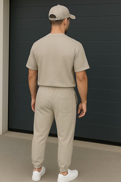 Delpino Σετ με 2 κανονικά μπλουζάκια Relax Comfort Fit Jogger Tracksuit χωρίς μπλουζάκια