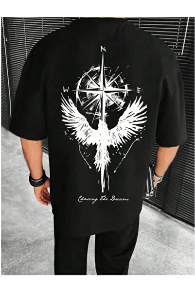 New Shine Чоловіча футболка Oversize з принтом на спині «Chasing The Dream»