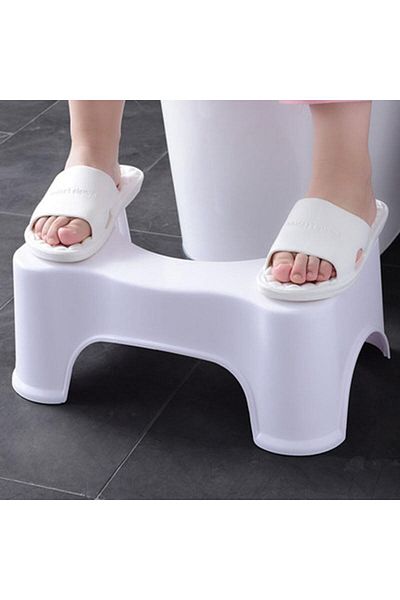 SKY TOUCH Toilet Stool Non Slip Plastic Stool Squatting Posture Poop Stool Portable Step Stool for Adults Kids