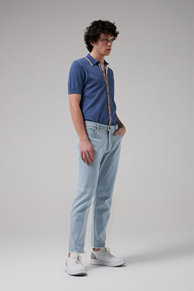 Tween Relaxed Mavi Pamuklu Likralı Denim Pantolon