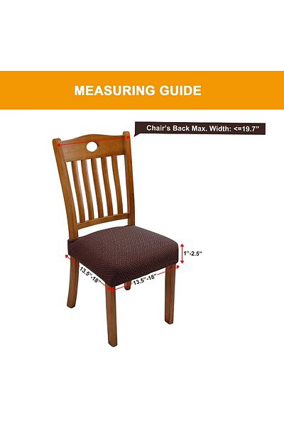 Choice Taupe New Durable Jacquard Chair Seat Covers Removable Washable Anti-dust Stretch