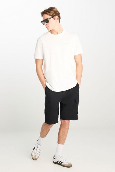 Lee Regular Fit Regular Cut Μαύρο σορτς με κανονική μέση