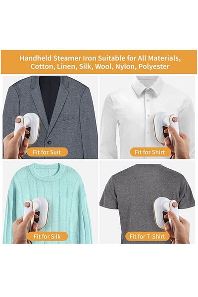 COOYA Portable Mini Iron, 180 rotatable Professional Garment Steamer, for Home Business Travel