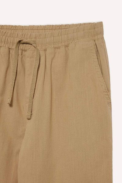 DeFacto 100% Cotton Cargo Jogger Pants Three Pockets E0834Ax25Sm