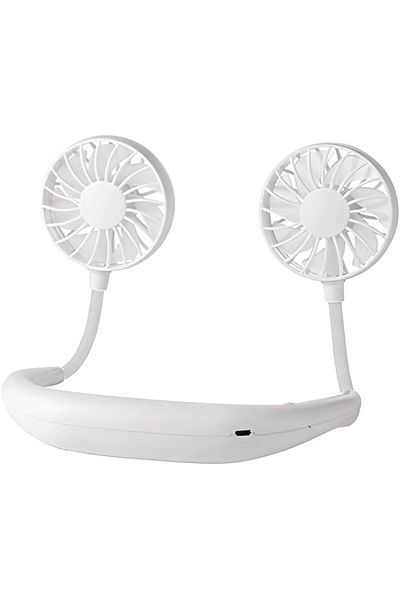 fulina USB charging Portable neck fan, with 3 adjustable speeds,with LED light,for outdoor sports,travel