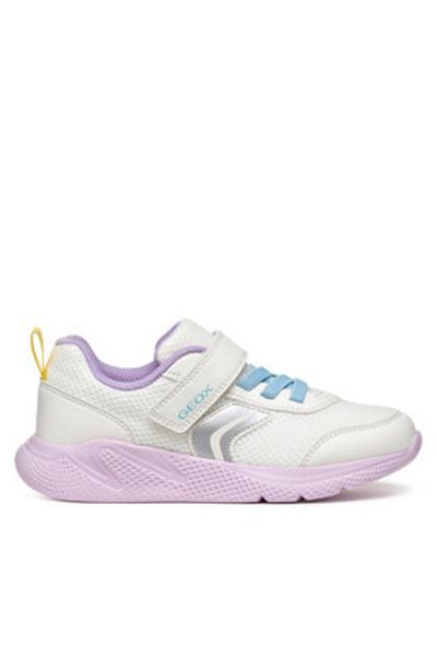 Geox adidași pentru fete J36FWB-01454 alb