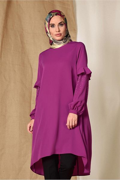 Alvina Stone Detail Tunic with Arms 4858