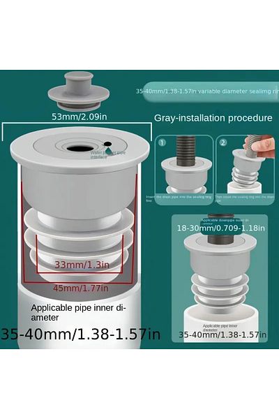 Choice 35-40mm 1PC Anti-backflow Odor Prevention Device For Sewer Pipes Kitchen Sinks Washing Machines Sili