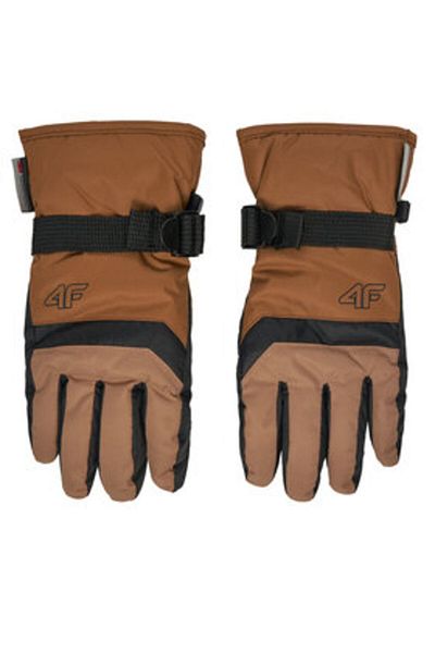4F boy's ski gloves 4FJWAW24AFGLM129 natural