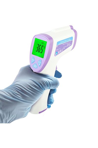 EasyPix Termometru profesional pentru frunte EasyPix ThermoGun TG2, 0,2 C, senzor infraroșu fără contact, înaltă