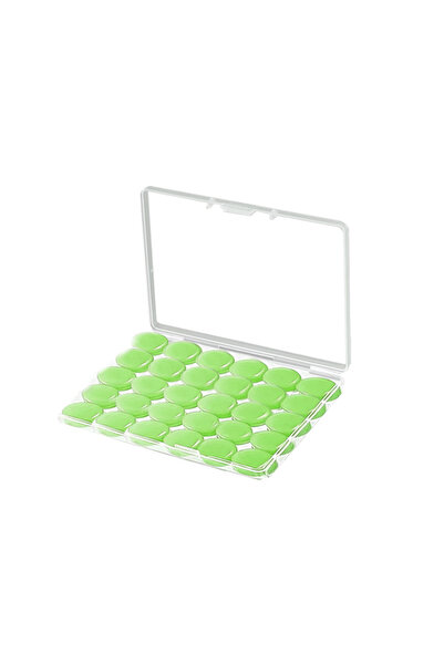 Choice سدادات أذن من السيليكون قابلة لإعادة الاستخدام، 30 قطعة، باللون الأخضر...