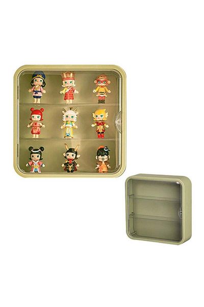 COOYA 3 Tier Transparent Collectibles Display Box,with Magnetic Door,Plastic,for Bedroom,Study,Living Room