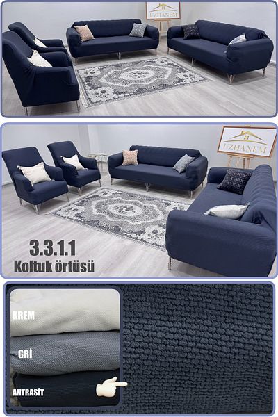 uzhanem Stretch Elastic Stretchy Cotton Cotton Cotton Jacquard Sofa Cover Set Sofa Cover