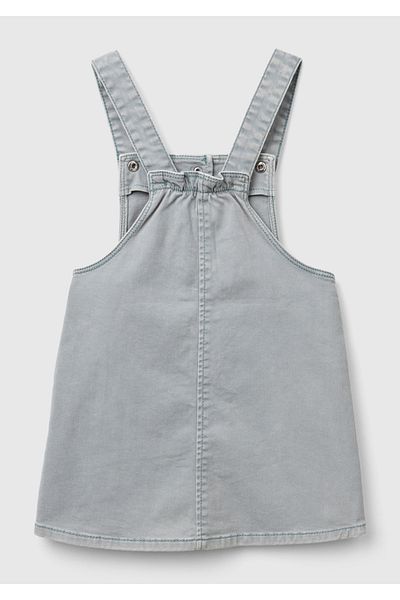 United Colors of Benetton Girl's Denim Front Buttoned Strap Salopet