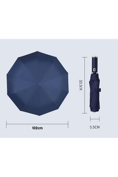 Generic Duniso Portable Windproof Folding Travel Umbrella With Led Flashlight Anti-uv Sunny Umbrella