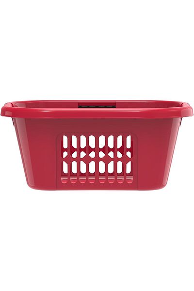 COOYA Laundry Basket, 41L Oval Laundry Basket, Red