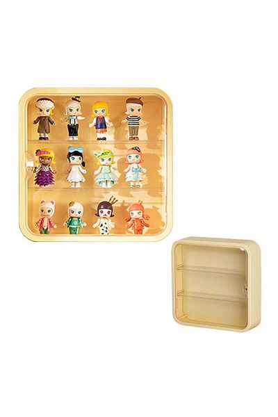 COOYA 3 Tier Transparent Collectibles Display Box,with Magnetic Door,Plastic,for Bedroom,Study,Living Room