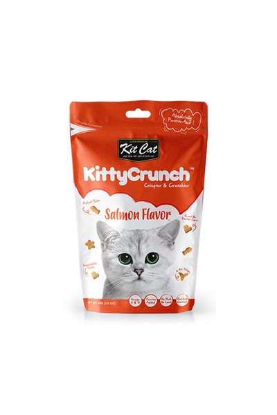 Kit Cat كيت كات كيتي كرانش مكافآت القطط بنكهة السلمون - 60 غرام