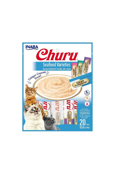 Inaba أكياس متنوعة من مأكولات بحرية تشورو - ٢٠ أنبوبًا