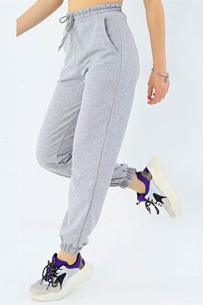 EXSPORT Black High Waist Women's Jogger Sweatpants