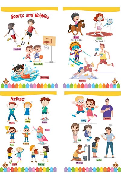 Harika Kitap 4 - 7 Yaş Ingilizce Eğitim Seti 5 Kitap