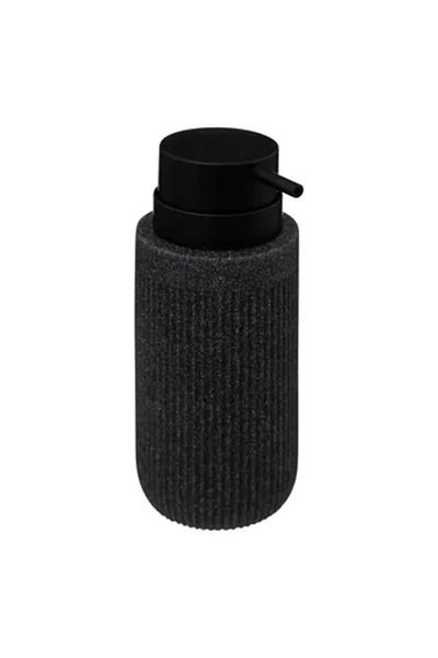 5FIVE 5 Five Onyx Polyresin Soap Dispenser (7 x 17.4 cm, Dark Gray)