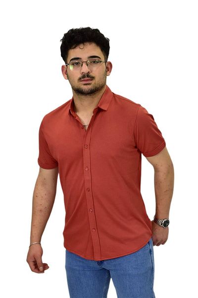 Raymons Men's Shirt Collar Button Mercerized T-Shirt 4410 Bgl-St04530