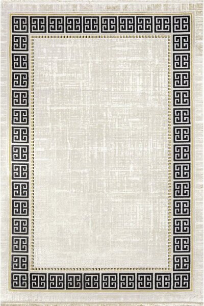 Bahariye Halı Bahariye Deep - A908 Beyaz Siyah