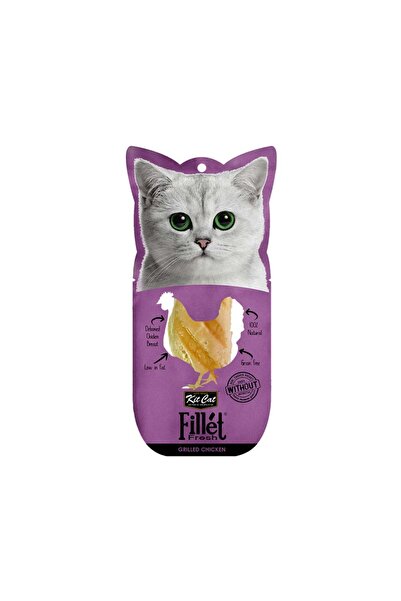 Kit Cat مكافأة قطط فيليه دجاج مشوي طازج من كيت كات