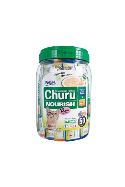 Inaba إينابا فيتشورو نوريش تونة ودجاج، 50 × 14 جرام