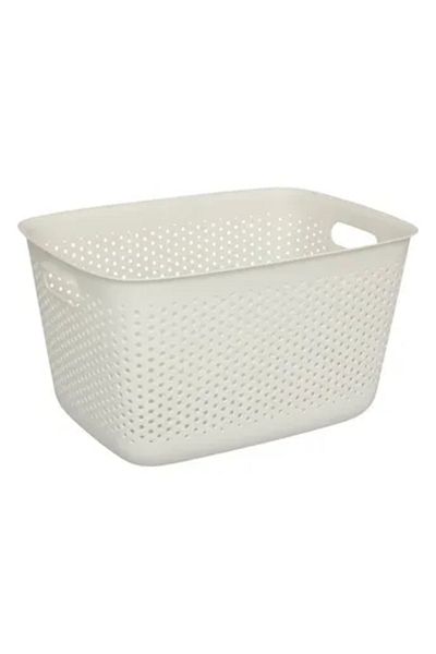5FIVE Laundry Basket (Beige, 17 L)