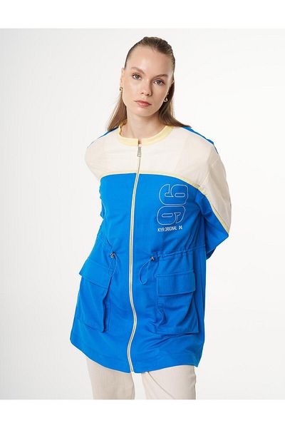 KYR Μπουφάν με τσέπη με κορδόνι στη μέση Cobalt Blue