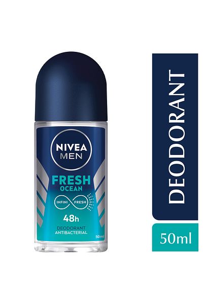 NIVEA Men Deodorant Roll-on Fresh Ocean Aqua Scent 50 ml