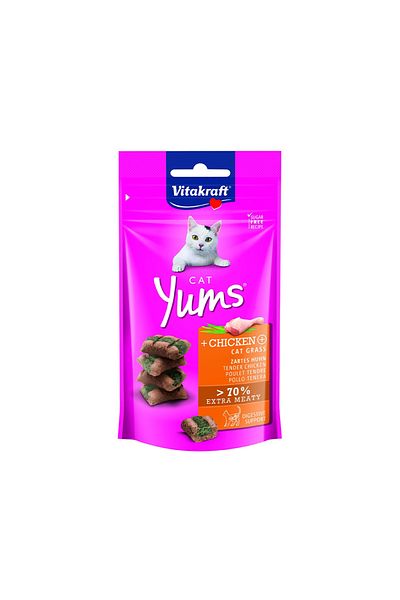Vitakraft Vitakraft Cat Yums Chicken & Catnip Cat Treat - 40g