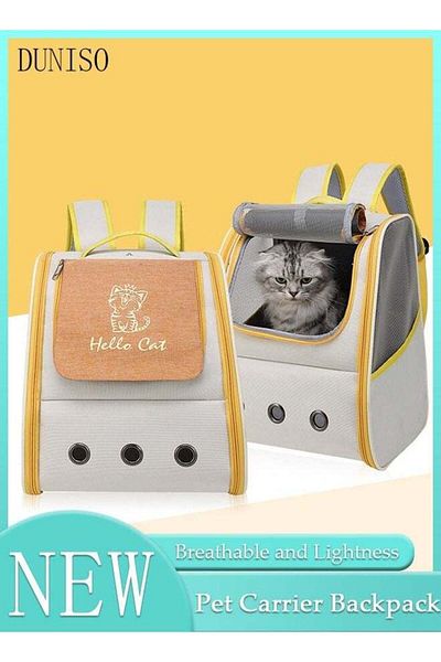 Generic Duniso Cat Backpack Pet Backpack Breathable Design Foldable Waterproof Pet Bag