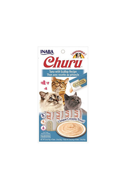Inaba Inaba Churu Tuna with Scallop Recipe Cat Treat - 56 g