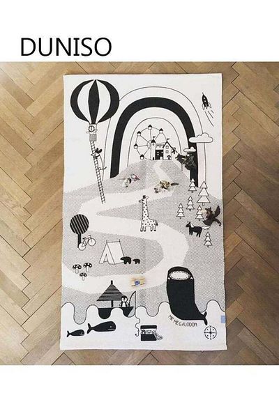 Generic DUNISO Baby Play Pad Crawling Mat Tummy Time Infant Play Mat Baby Blanket Mat Rug for Kids Children