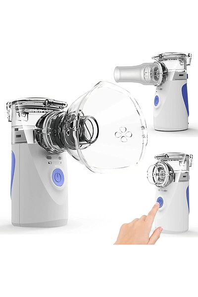 Youtrico Nebulize Handheld Mesh Inhaler For Adults And Children (SILVER)