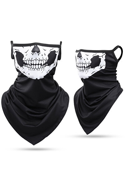 Choice 02 قناع وجه صيفي للرجال على شكل جمجمة على شكل مثلث معلق للأذن وركوب ال...