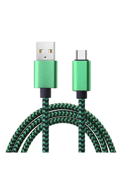 Choice 2m Green Usb Type C Cable Date Sync Fast Charging Nylon Braided Wire Charger Cable For Samsung Huawe