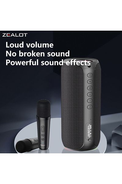 Choice Speaker Zealot S69m New Arrival Zealot S69m 20w Wireless Speakers With Two Wireless Microphones, 360