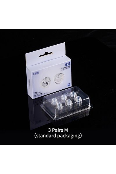 NICEHCK 3 Pairs M NICEHCK C03 Clear Liquid Silicone Eartips Noise Lsolating Soft Earphone IEMS Accessories f