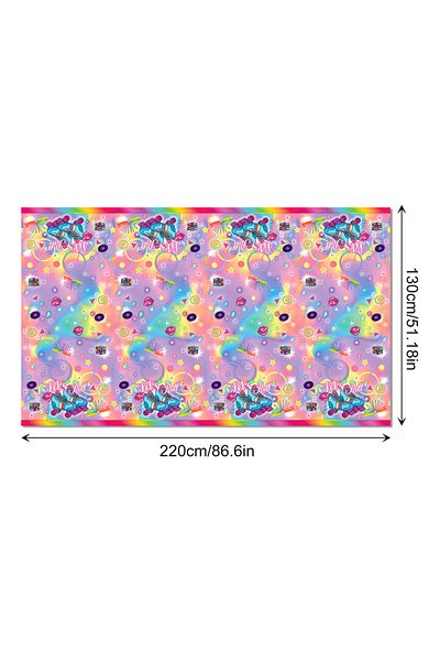 Choice ZB251 Cartoon Roller Skates Party Disposable Tablecloth Birthday Kids Skating Shoes Baby Shower Part