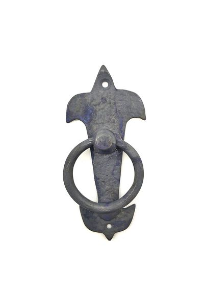 Easy Tedarik Antique Style Decorative Brass Tulip Door Ring - 165X70Mm, Oxide