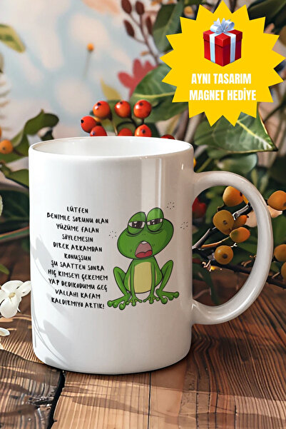 qoeuyl boutique Kafam Kaldırmıyo-Baskılı Eğlenceli Komik Hediyelik Beyaz Kupa...