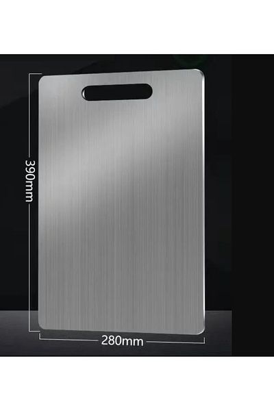 Choice 39x28 cm 5 Size 304 Stainless Steel Thickened Cutting Board Antibacterial Mildew-proof Kneading Doug