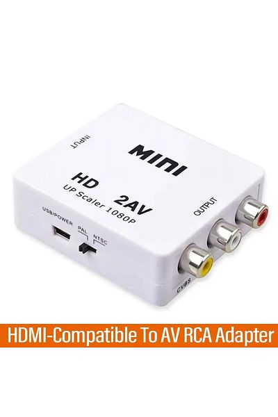Choice HDMI to AV RCA AV To HDMI-compatible Converter AV/CVSB L/R Video Box HD 1080P 1920*1080 Support NTSC
